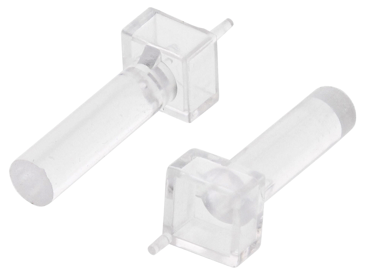 VLP-550-F Bivar, PCB Mounted LED Light Pipe, Clear Flat Lens