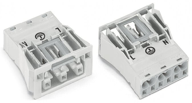 WAGO 770 Series Socket, 3-Pole, Female, Snap-In, 25A, IP20