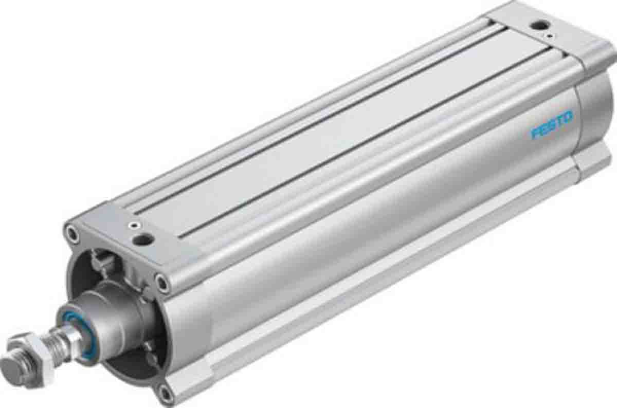 Festo Pneumatic Piston Rod Cylinder - 1804966 125 mm Bore, 400 mm DSBC-125-400-PPVA-N3 Series, Double Acting Acting