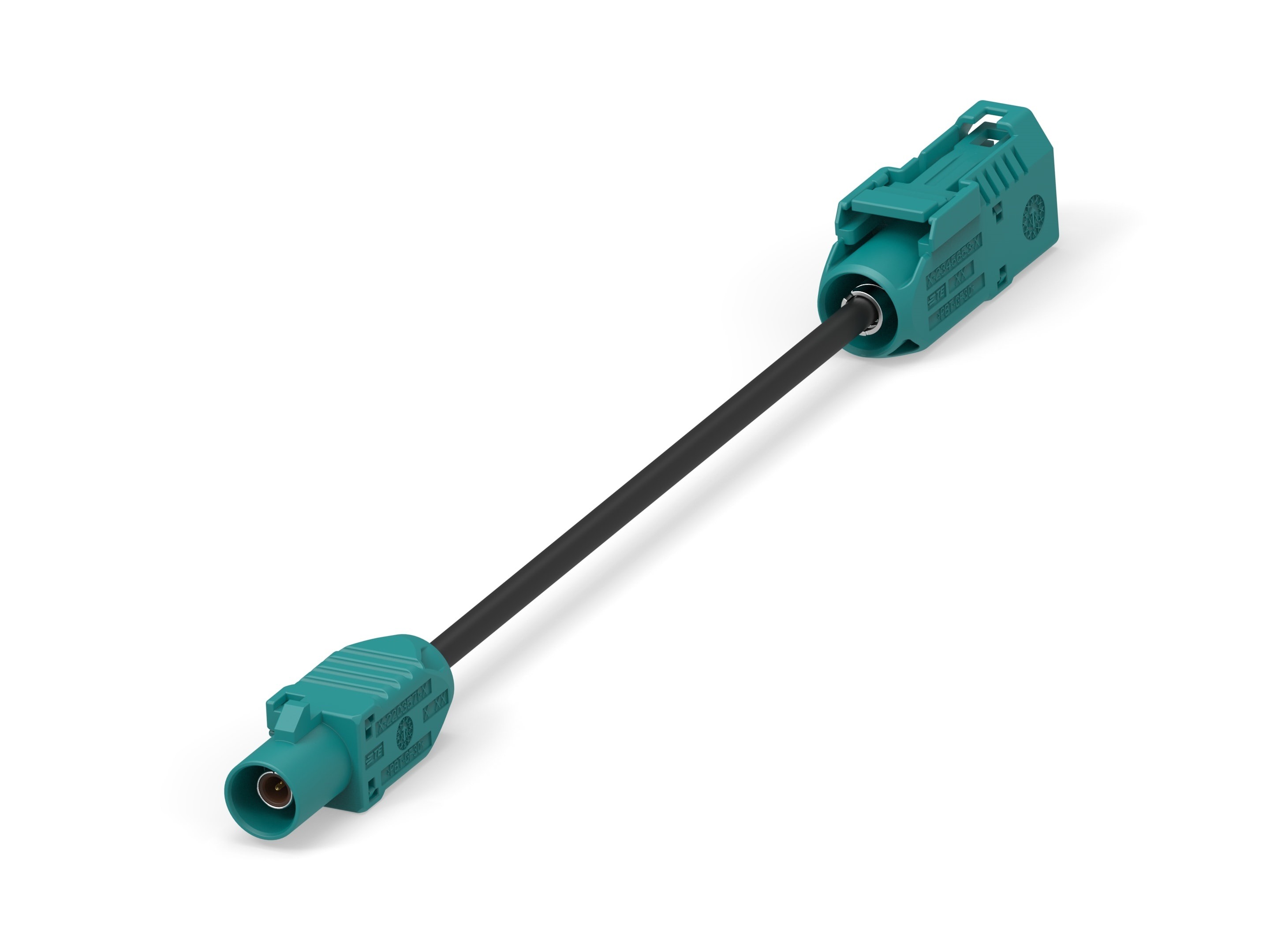 TE Connectivity 2081377 Male Female Jack Coaxial Cable, Black, 300 mm 2081377-1