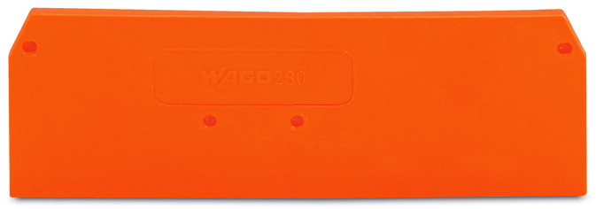 WAGO 280 Series End and Intermediate Plate for Use with 280 Series Terminal Blocks