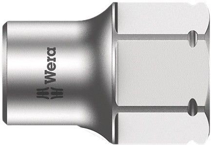Wera 1/4 in Drive 13mm Standard Socket, 6 point, 18 mm Overall Length