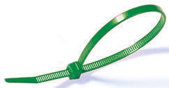 HellermannTyton Cable Tie, Releasable, 195mm x 4.7 mm, Green Polyamide 6.6 (PA66), Pk-25