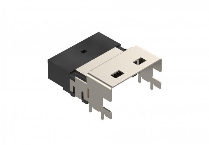 Amphenol Communications Solutions, U10C43827 Through Hole Right Angle Mini I/O Connector, Unshielded