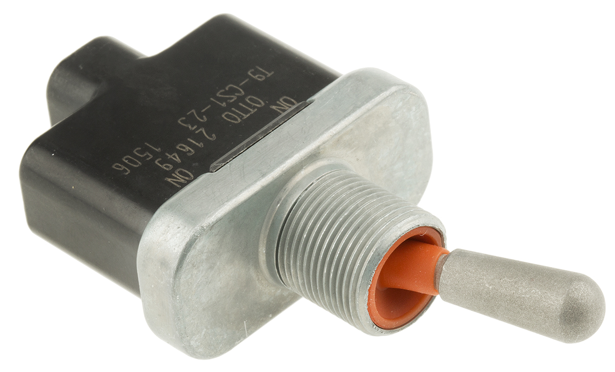 Otto Toggle Switch, Panel Mount, On-On, SPDT, Screw Terminal