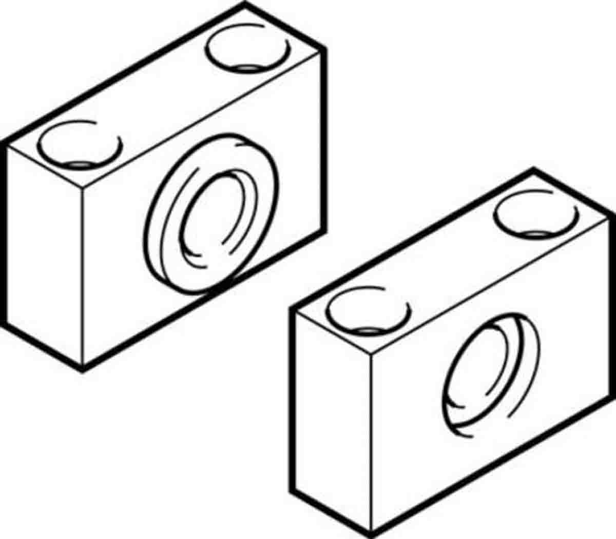Festo Trunnion Bearing LNZG-32, For Use With Cylinders With DNGZS Trunnion Mounting, To Fit 32mm Bore Size