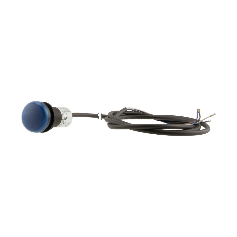 Eaton, Panel Mount Blue LED Indicator, 22.5mm Cutout, Round