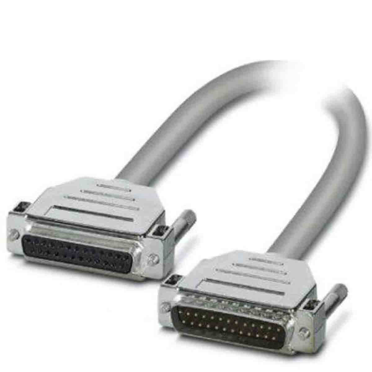 Phoenix Contact Female 25 Pin D-sub to Male 25 Pin D-sub Serial Cable, 6m PVC, D25SUB Series