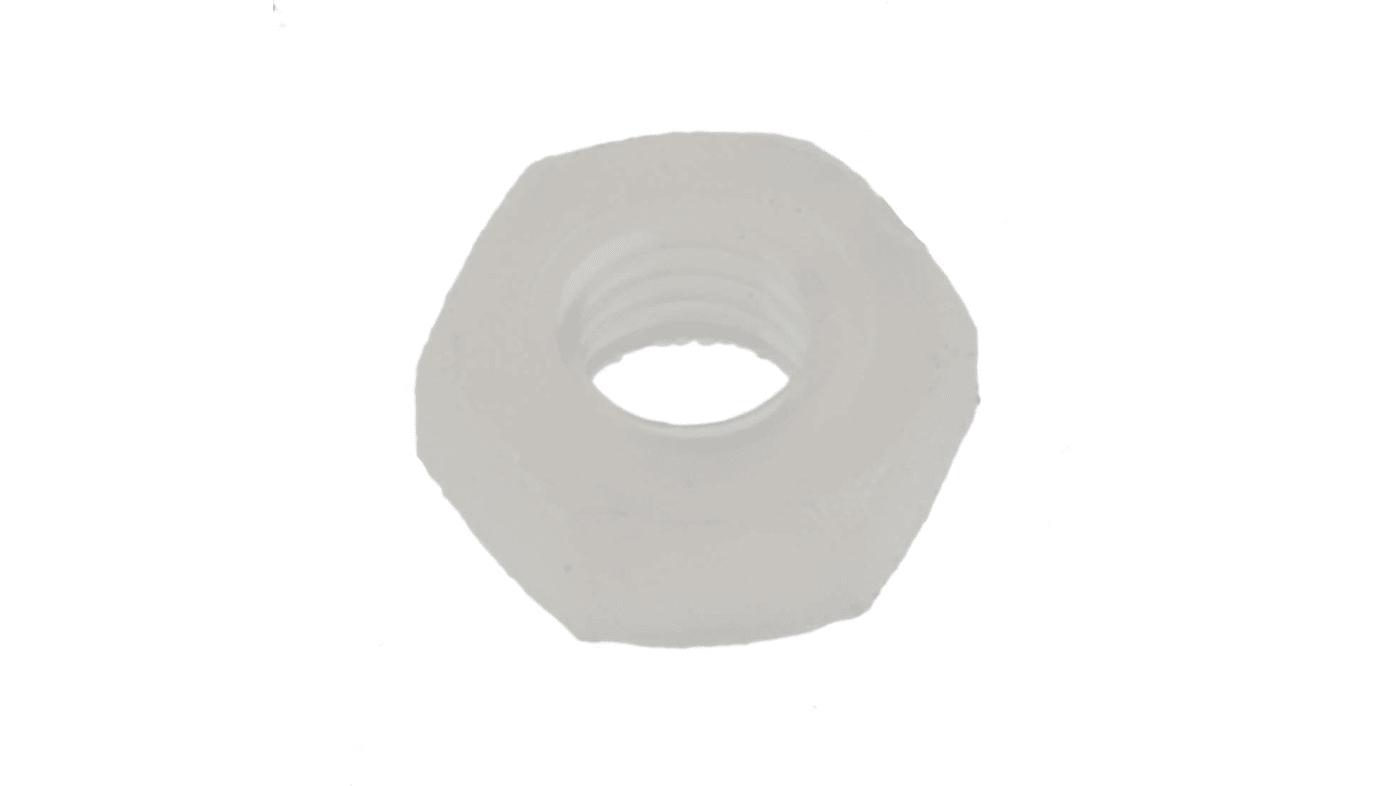 RS PRO, Plain Nylon Hex Nut, DIN 934, M3