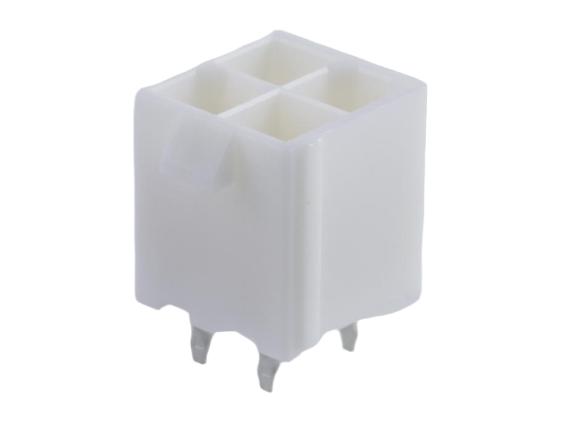 Molex 5566 Series Vertical Through Hole PCB Header, 4 Contact(s), 4.2 mm Pitch, 2 Row, Shrouded