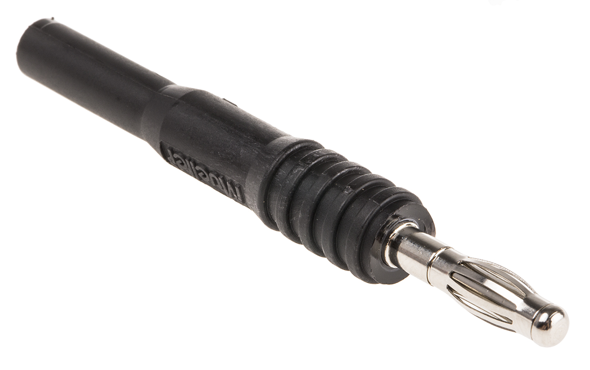 Mueller Electric Black, Male to Female Test Connector Adapter With Beryllium Copper, Brass contacts and Nickel Plated