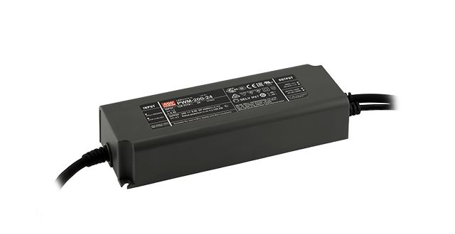 MEAN WELL LED Driver, 24V Output, 200W Output, 8.3A Output, Constant Voltage Dimmable