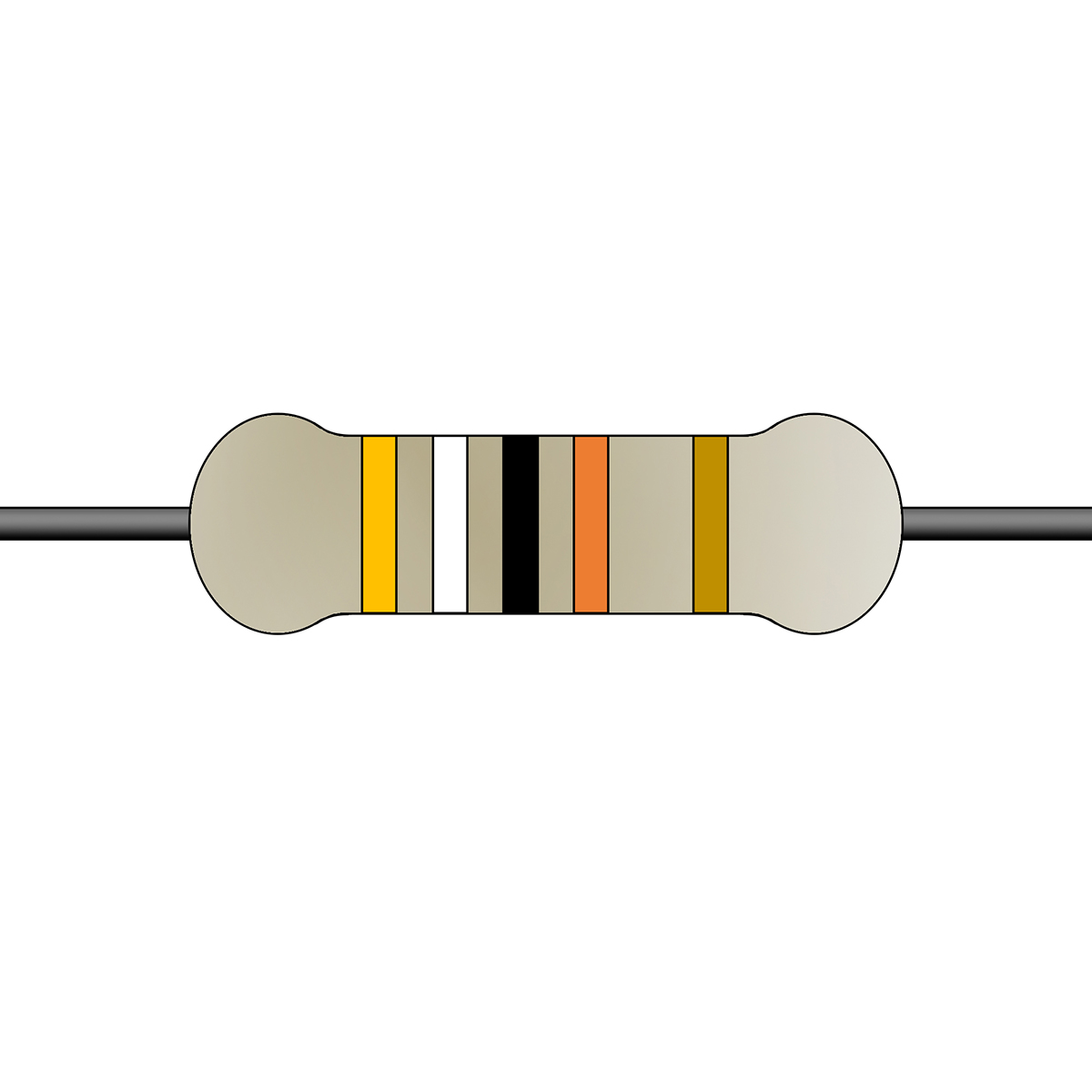 Yageo 3.9kΩ Carbon Film Fixed Resistor 1/4W 5% CFR-25JT-52-3K9