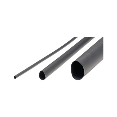 nVent RAYCHEM Adhesive Lined Heat Shrink Tube, Black 8mm Sleeve Dia. x 1.2m Length 4:1 Ratio, ATUM Series