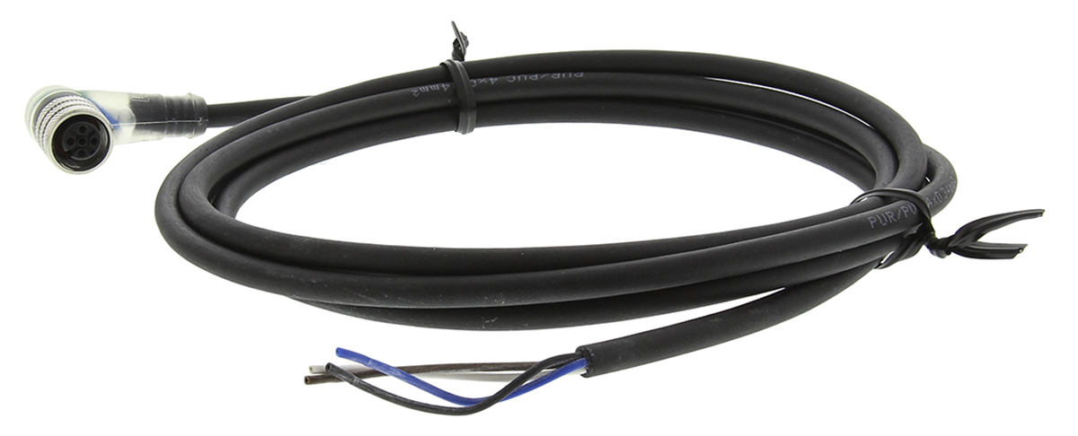 Brad from Molex Male 4 way M12 to Unterminated Free End Sensor Actuator Cable, 2 m