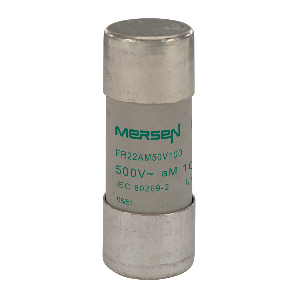 Mersen 100A Ceramic Cartridge Fuse, 22 x 58mm