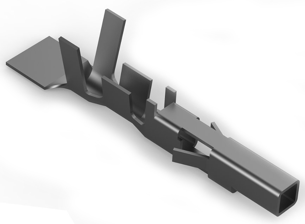 TE Connectivity VAL-U-LOK Series Female Crimp Terminal, 22AWG Min, 18AWG Max