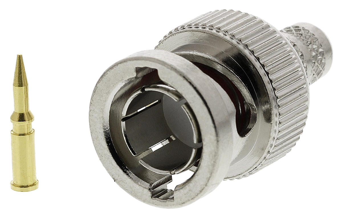 Amphenol RF, Plug Cable Mount BNC Connector, 75Ω, Crimp Termination, Straight Body