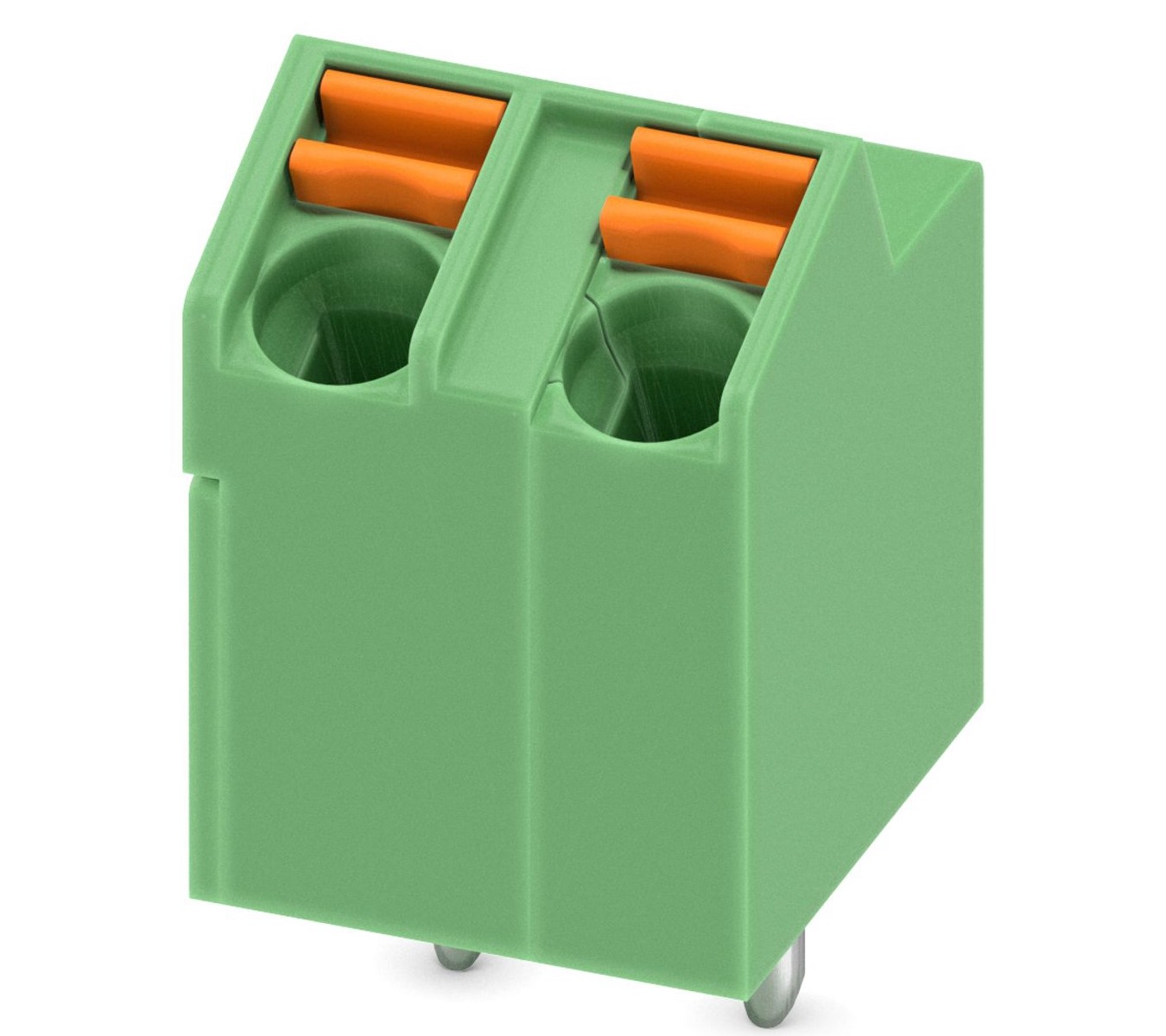 Phoenix Contact 5-ZB, SPT 5/ 3-V-7 Series PCB Terminal Block, 2-Contact, 5mm Pitch, PCB Mount, 1-Row