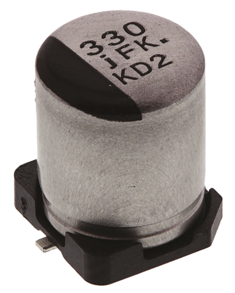 Panasonic 330μF Aluminium Electrolytic Capacitor 6.3V dc, Surface Mount - EEEFKJ331XAP