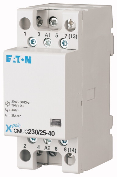 Eaton DILM Installation Contactor, 230 V ac/dc Coil, 3N/C+1N/O