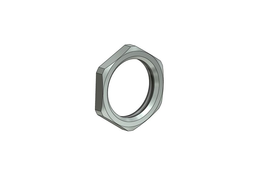 CONEC, Nickel Plated Copper Alloy, Zinc Alloy Hex Nut, RoHS Compliant, PG9mm