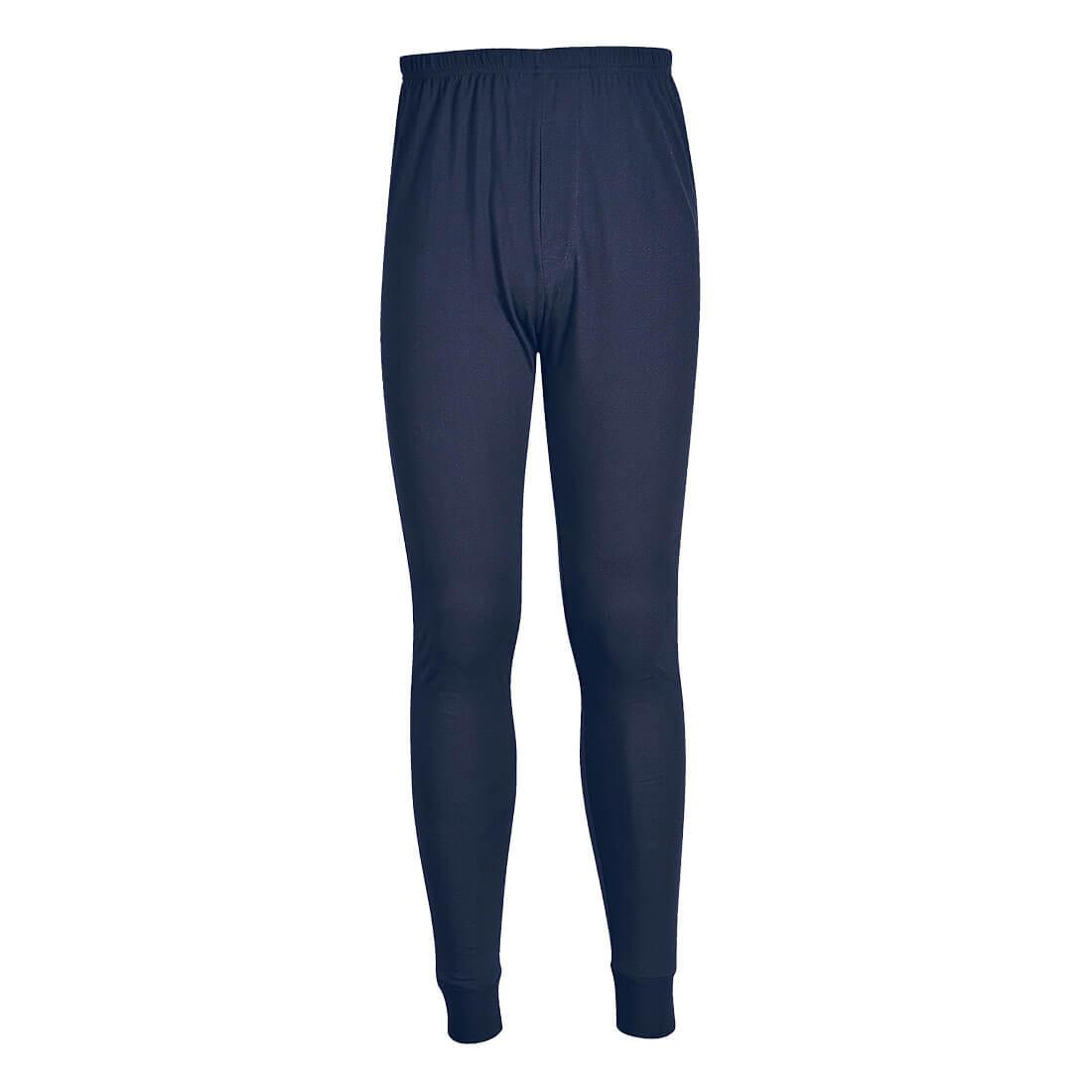 Portwest Navy 1 % Carbon Fibre, 60 % Modacrylic, Cotton Thermal Long Johns, S