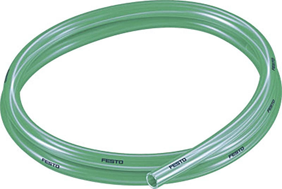 Festo Compressed Air Pipe Green Polyurethane 10mm x 50m PUN-H-T Series, 8048707