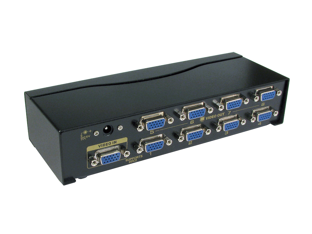 NewLink 1 Input 8 Output VGA Splitter 2048 x 1536