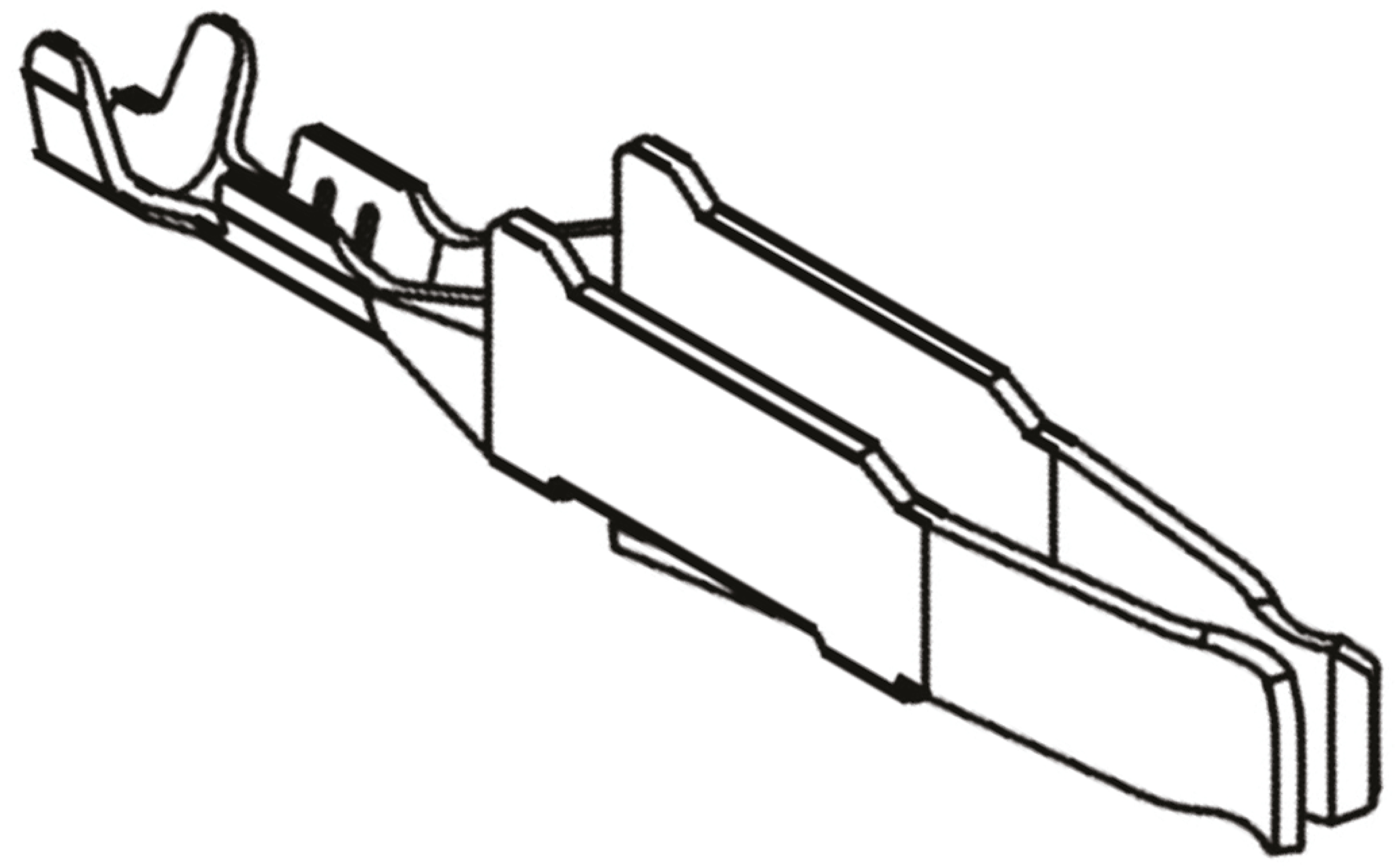 HARTING 09 06 , Straight , Female Silver , Copper Alloy , Backplane Connector Contact