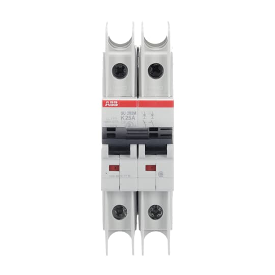 ABB SU 200 M Circuit Breaker, 2P, 25A Curve K, 440V AC, 96V DC, 15 kA Breaking Capacity