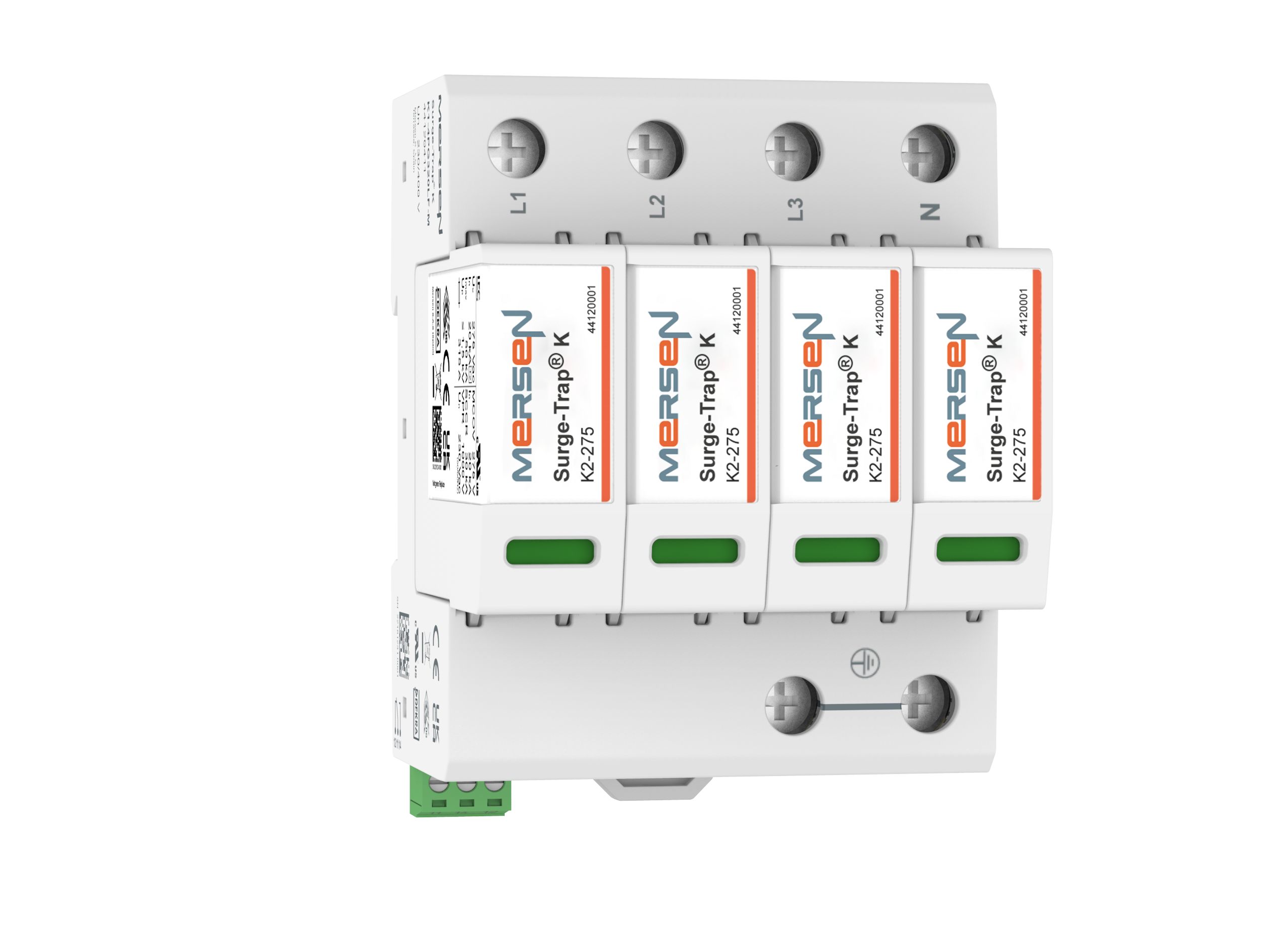Mersen Surge Protector, 50kA, 1800V (Volts), DIN Rail Mount