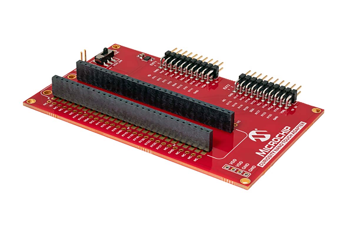 Microchip AC80T88A Adapter Board for use with To ease the connection between Curiosity Nano kits and Xplained Pro touch