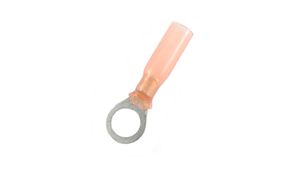 nVent RAYCHEM, KRT Insulated Ring Terminal, M6mm Stud Size, Red