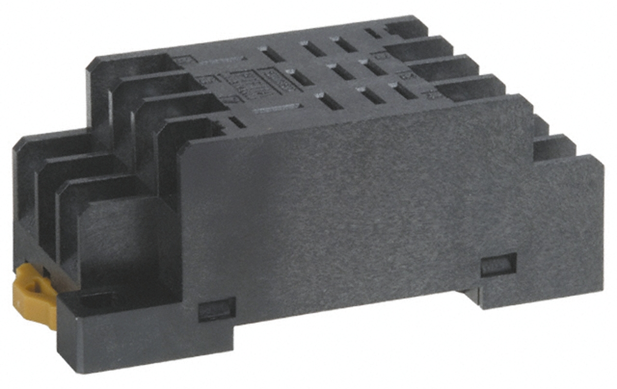 Omron 11 Pin 250V ac DIN Rail Relay Socket, for use with LY Series Relay