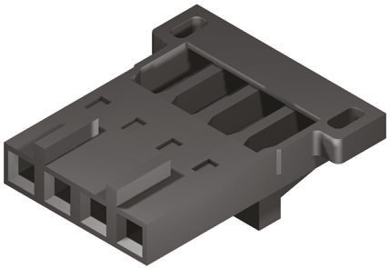Molex, SL Female Connector Housing, 2.54mm Pitch, 4 Way, 1 Row