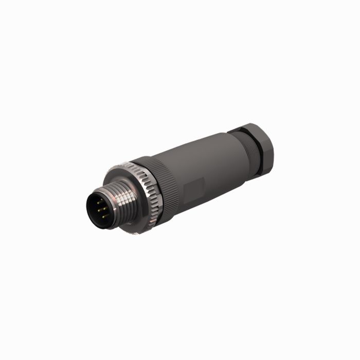 Turck Circular Connector, 8 Contacts, Cable, M12 Connector, Socket, Male, IP67, BS Series