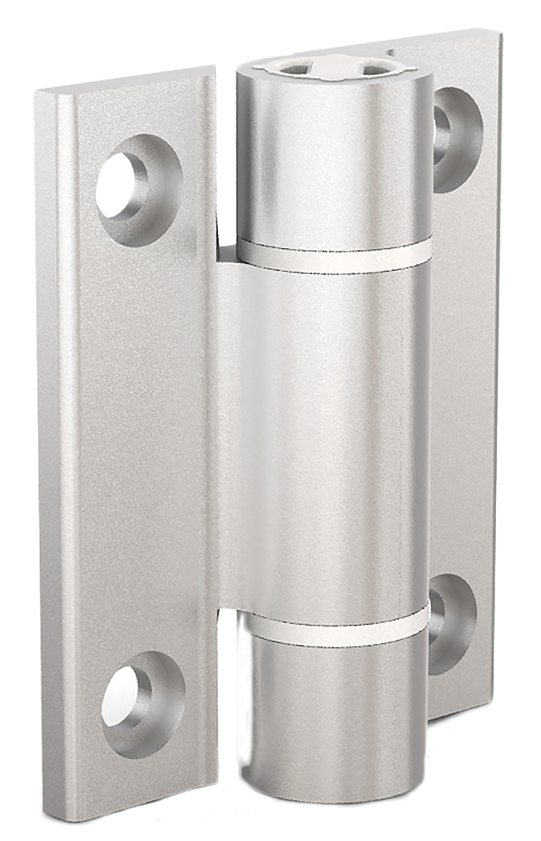 Pinet Aluminium Spring Hinge, Screw Fixing, 67mm x 55mm x 4.5mm