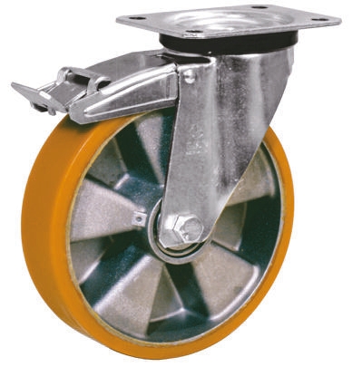 LAG Braked Swivel Castor Wheel, 300kg Capacity, 160mm Wheel