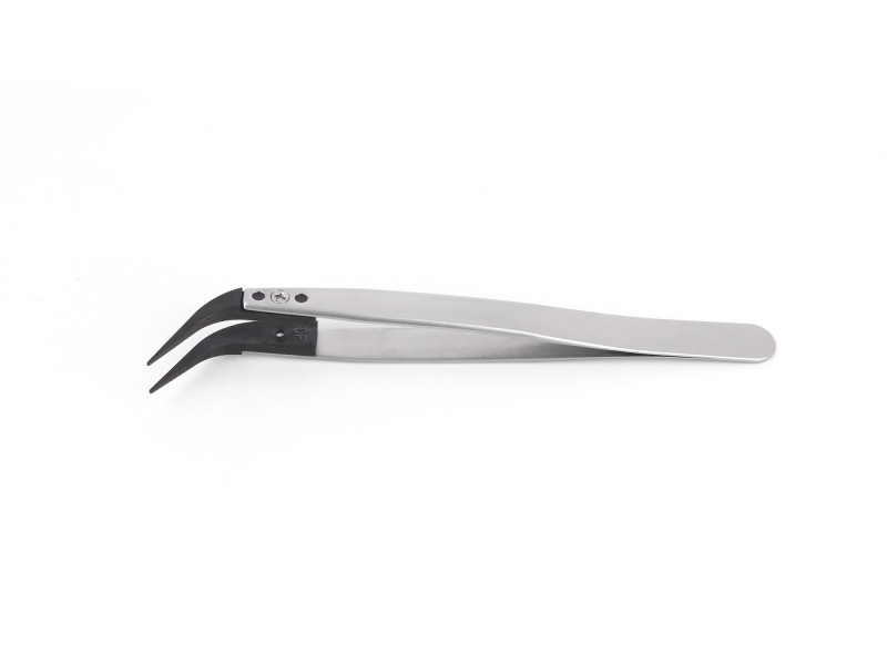 ideal-tek 120 mm, Stainless Steel, Curved, Fine, Tweezer
