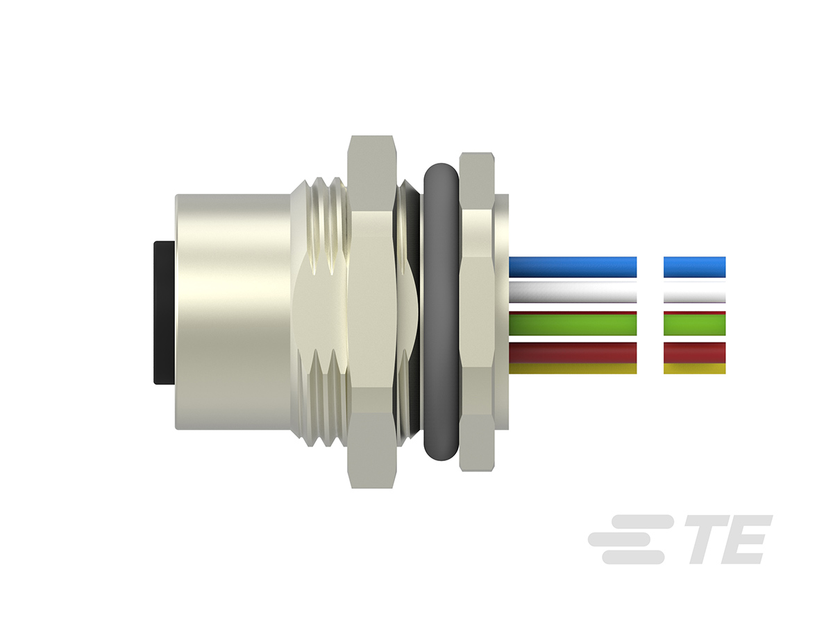 TE Connectivity Circular Connector, 12 Contacts, Rear, M12 Connector, Socket, Female, IP67, M12 Series