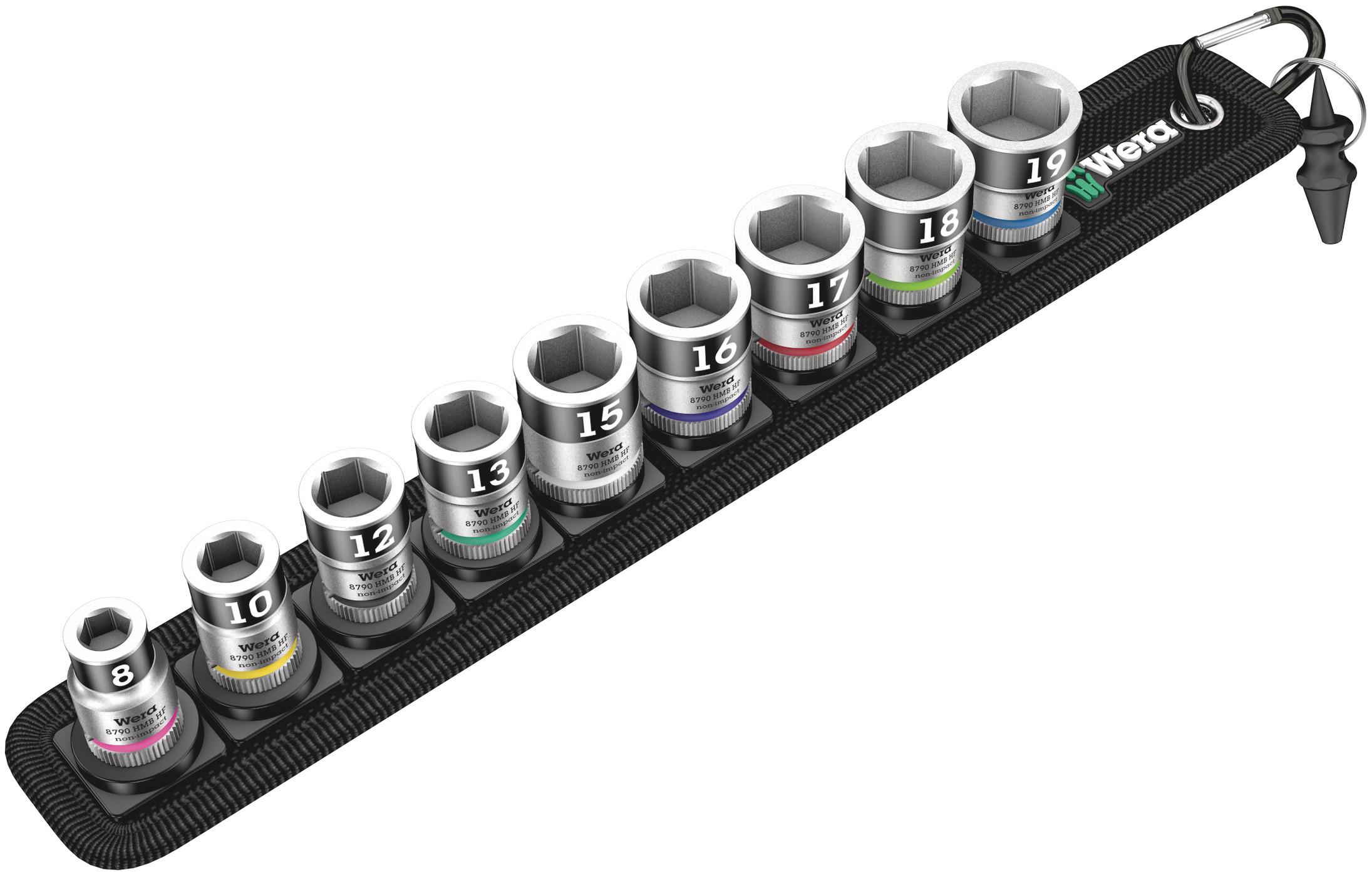 Wera 10-Piece Metric 3/8 in Standard Socket Set , 6 point