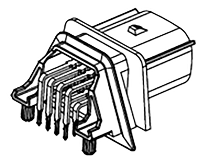 Molex, MX150 Automotive Connector Plug Black Through Hole 8 Way, Solder Termination 34830-0801