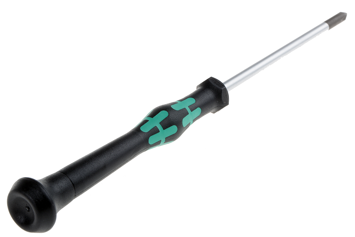 Wera Phillips Precision Screwdriver, PH1 Tip, 80 mm Blade