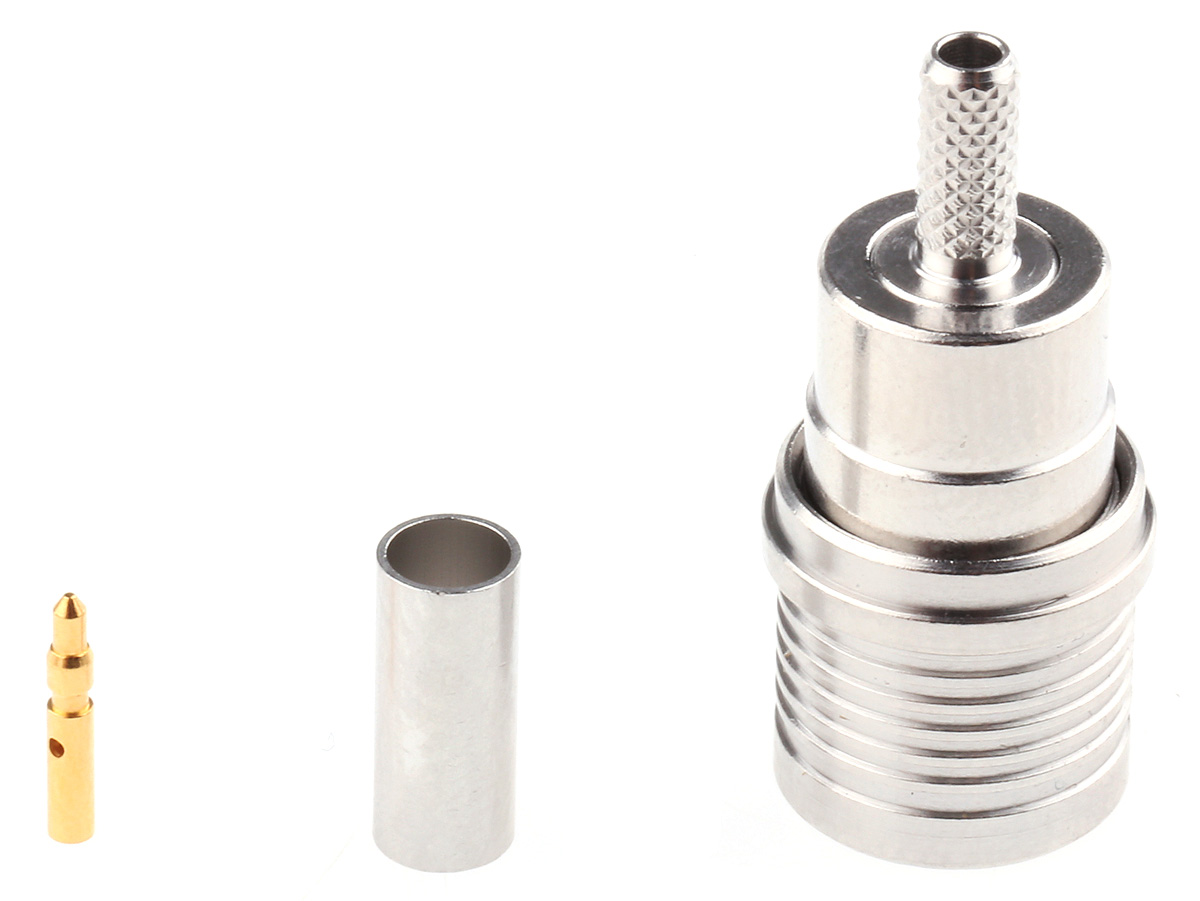 Radiall, Plug Cable Mount QMA Connector, 50Ω, Crimp Termination, Straight Body