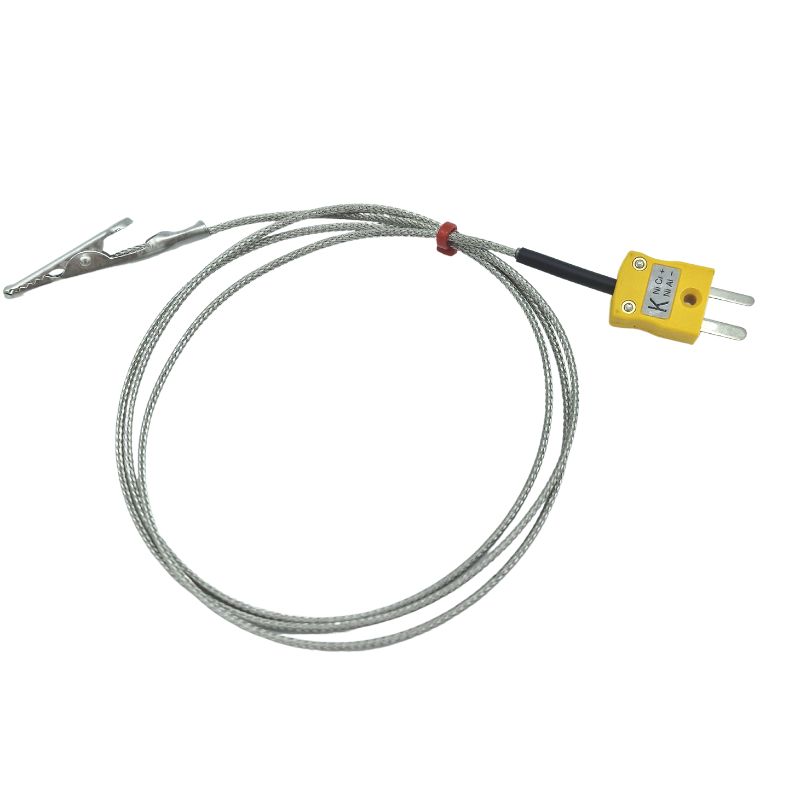 RS PRO Type K Crocodile Clip Thermocouple 1m Length, , -50°C → +250°C