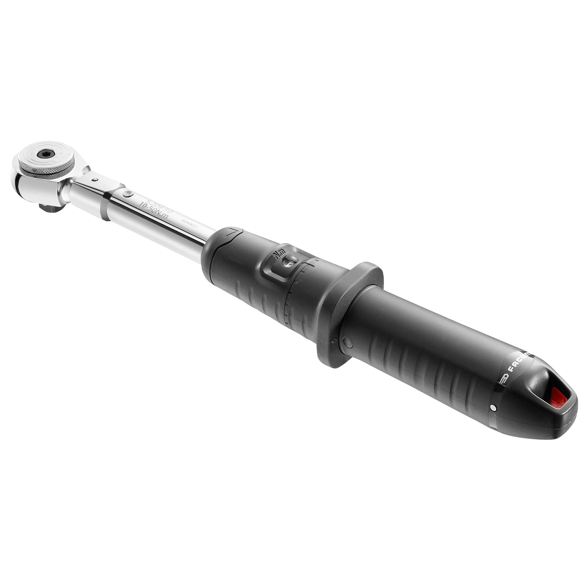 Facom J.209A50 Click Torque Wrench, 10 → 50Nm, 3/8 in Drive, Square Drive, 9 x 12mm Insert