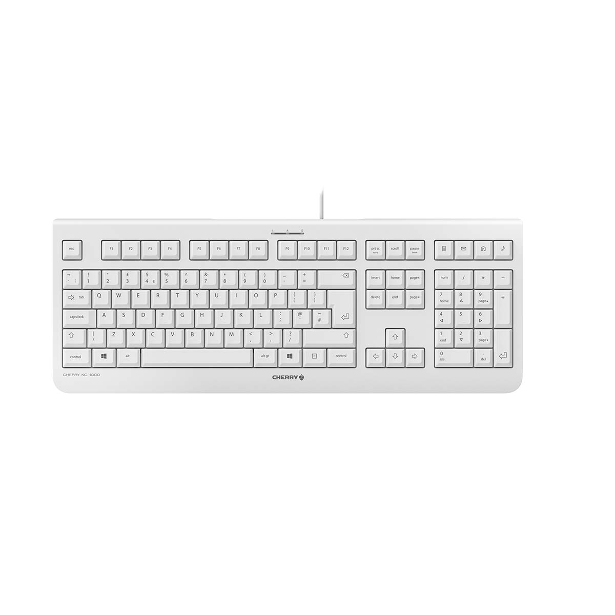 Cherry JK-0800EU-0 Wired USB Keyboard, QWERTY, Grey