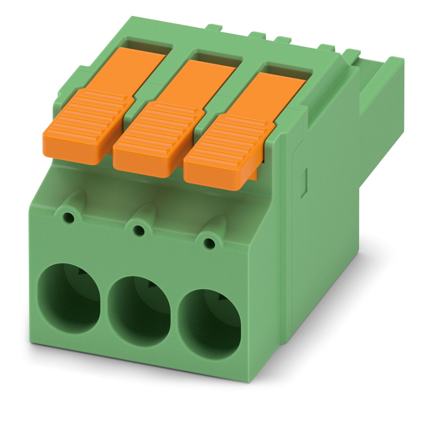 Phoenix Contact, 7.62mm Pitch, LPC 6/ 3-ST-7.62, 3 Way, , Pluggable Terminal Block, Plug, Cable Mount, Push-In