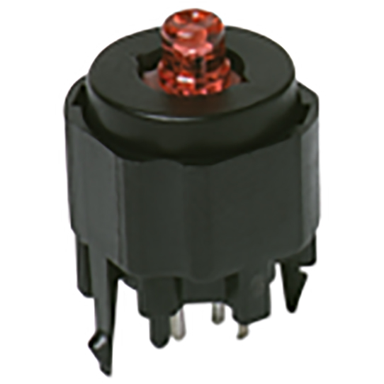 C & K Push Button Switch, Momentary, Through Hole, 12mm Cutout, SPST, 30V dc, IP40